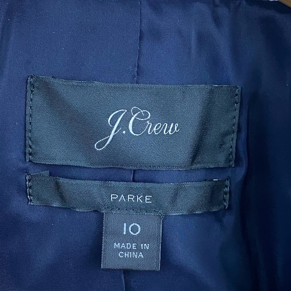 J.Crew Parke Blazer Gingham Bi-Stretch Cotton Blend Women’s Size 10 NWOT - Picture 8 of 11